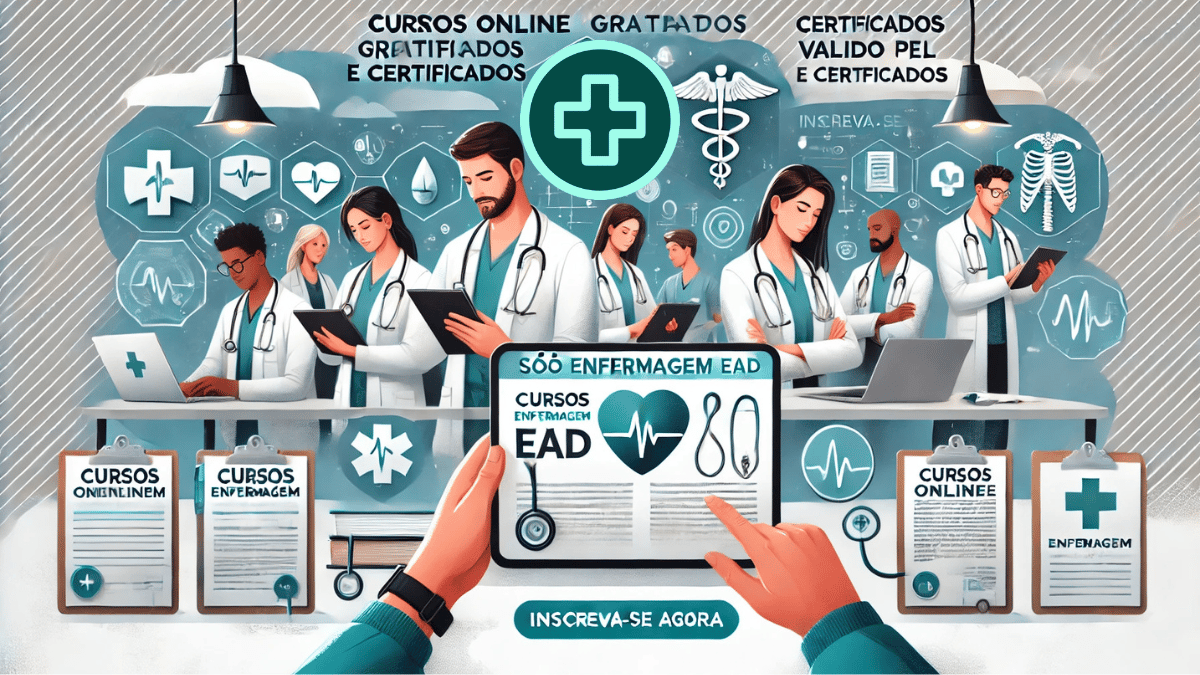 lançamento da plataforma Sou Enfermeira - Sua Plataforma de Cursos Online EAD com destaque